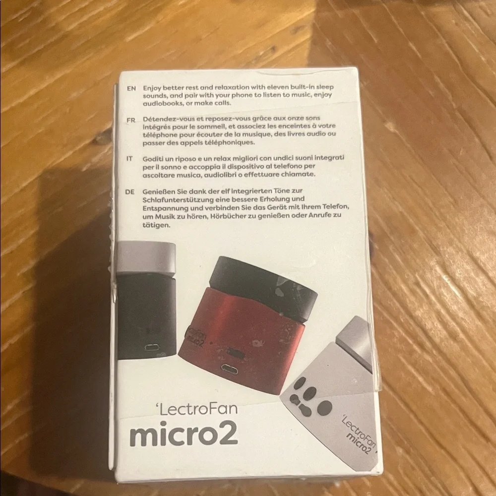 Micro2 Black Portable Sound Machine sealed